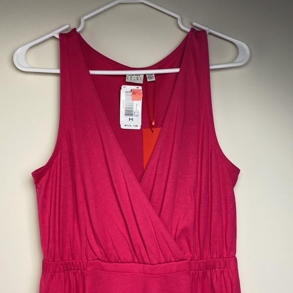 Esprit Women's Casual V Neck Sundress Aline Sleeveless Summer Midi Dress Medium - Picture 7 of 13